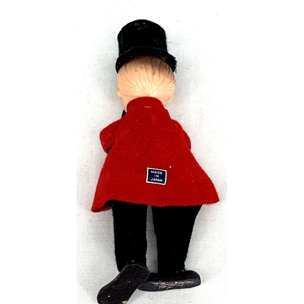 Carolers Boys Wearing Top Hats Delta Lot of 3 Japan 7.5” Red Green Felt Vintage - Picture 9 of 9